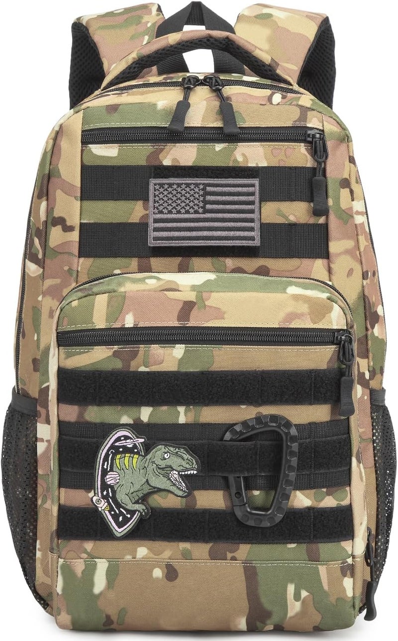 SunForMorning Kids Tactical Backpack Army Molle Bookbag Military Boys Backpack for School, Outdoor, Camping, CM - Image 1